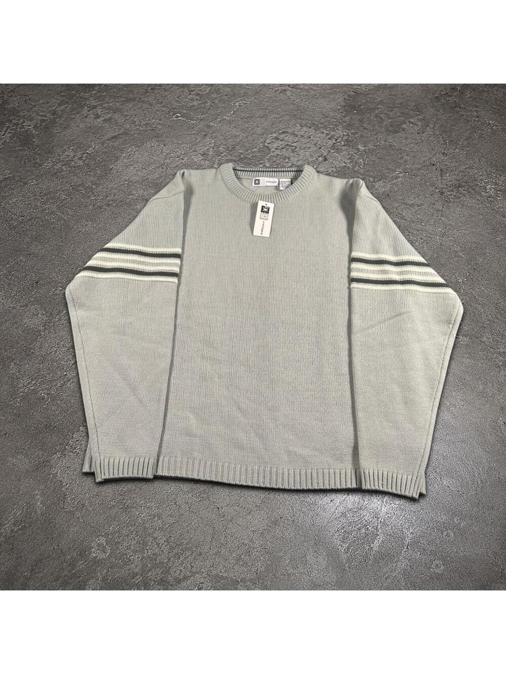 Vintage 90s Xtreme Gear Y2K Made In Korea Striped Sweater New With Tags